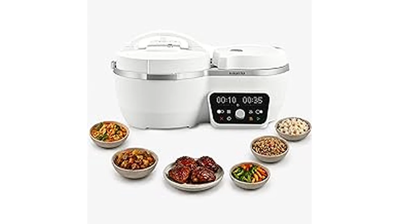 The image shows a selection of modern slow cookers displayed together, hinting at a Top 10 list.