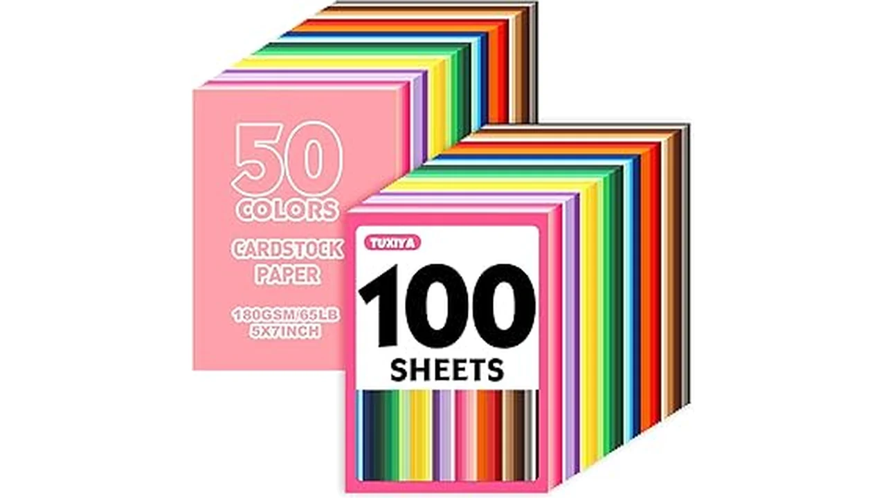 This image shows a colorful assortment of five popular DIY craft papers perfect for creative projects.