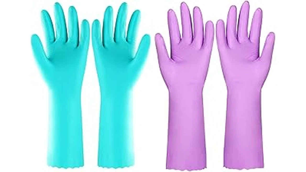 The image shows a selection of comfortable and protective handgloves suitable for various kitchen tasks.